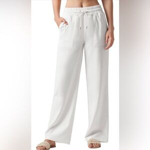 Women's White Linen Pants